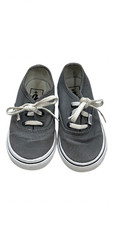 Vans Off the Wall Toddler Size 6 Lace Up Sneakers Gray