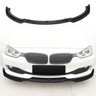 Front Bumper Lip for 2015-2018 BMW 3Series F30 320i 328i Base Sedan Glossy Black