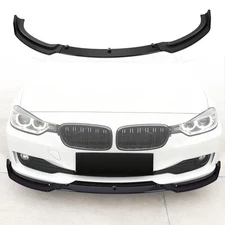 Front Bumper Lip for 2012-2018 BMW 3Series F30 320i 328i Base Sedan Glossy Black