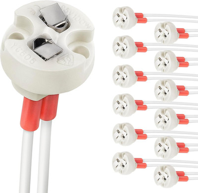 Dicuno G4, GU5.3 Bi-Pin Ceramic Base Socket, MR16, MR11 Halogen Incandescent LED