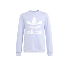 adidas Trefoil Crew Neck Sweatshirt Youth Girls Purple IN8428