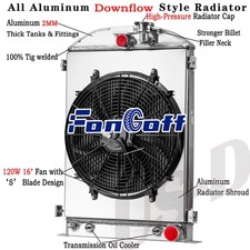 3 Row Radiator Shroud Fan For 1933-1935 Ford 1ton 12ton 34ton Pickup Model 40