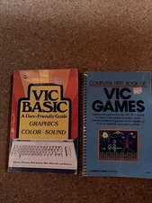 Vic Games / Vic Basics Computer Books - Vintage Commodore 