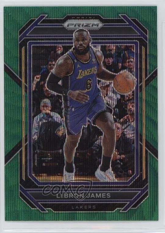 2022-23 Panini Prizm Green Wave Prizm LeBron James #134 11es