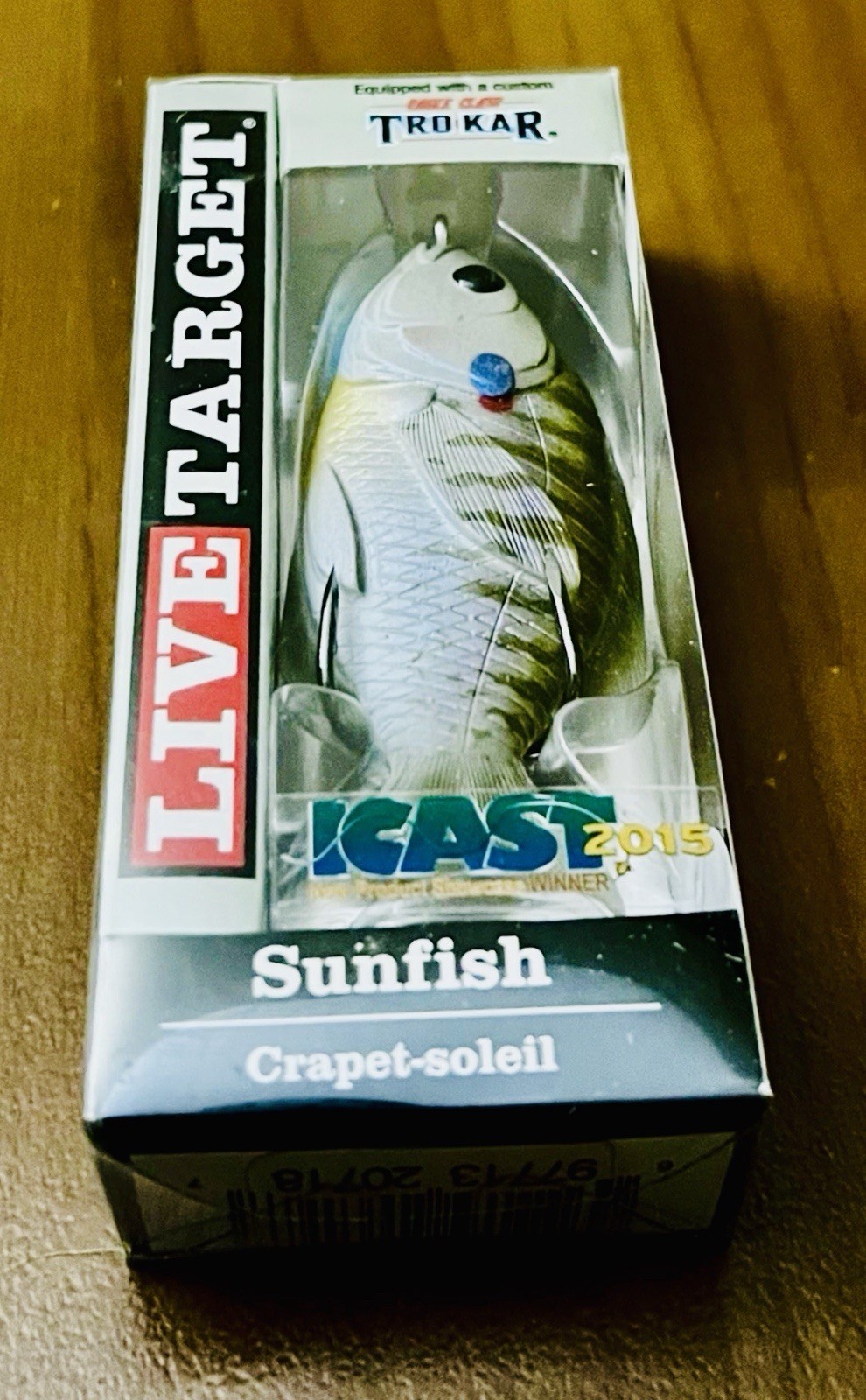1 Live Target Sunfish Hollow SFH75T550 Topwater Lures NATURAL OLIVE BLUEGILL - Image 1
