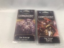 2014 Warhammer 40K Conquest CCG War Pack THE SCOURGE + The Threat Beyond