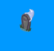 Webkinz Online Halloween Trick or Treat Street Tombstone Virtual Item