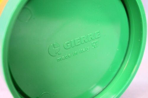 Vintage Gierre Italy Post-Modern MCM Plastic & Glass Condiment Preserve Pot - Picture 3 of 5