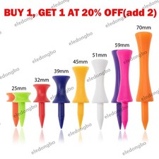 10/50pcs Plastic Castle Golf Tees - Various Colours & Sizes *MULT-BUY DEALS*