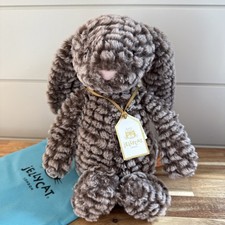 KK Jellycat Authentic Bashful Luxe Bunny Pine New with Dust Bag Holiday Gift