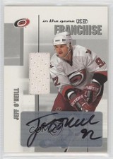2003-04 In the Game-Used Signature Series Franchise Silver Jeff O'Neill Auto 4gd
