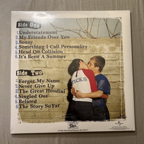 New Found Glory Sticks and Stones 2LP Vinyl Clear Blue w Red Splatter 20th Anniv - Foto 3 di 3