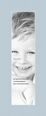 ArtToFrames Custom Baby Blue Picture Photo Frame Mat Matting Board