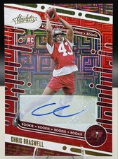 2024 Panini Absolute - Rookies Chris Braswell #155 Spectrum Red Signatures /100