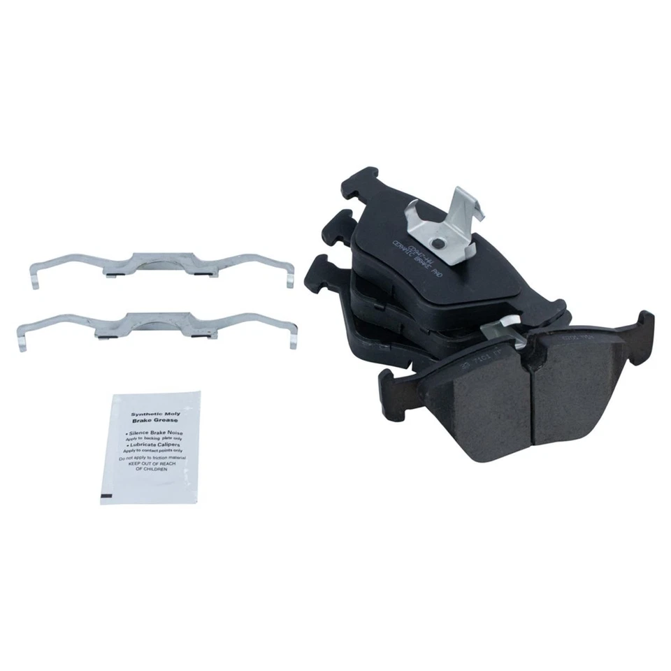 Kit de pastillas delanteras y traseras de cerámica y recubiertas de zinc ranuradas perforadas con rotor de freno Foto 2 de 4