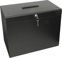 Cathedral Products A4 Steel File Box with Starter Pack of 5 Suspension Files