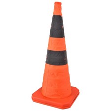 ⁺70cm High Quality Road Traffic Collapsible Road Cones With Reflective Strip