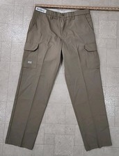 UniFirst SofTwill Men  s Tan Cargo Work Pants Size 34 X 32