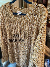 LulaRoe Mariah Gold Sweater-3XL
