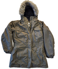 Columbia Nordic Strider Girls L 14/16 Insulated Hooded Coat Removable Faux Fur