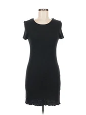 Elodie Women Black Casual Dress M