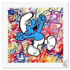 Seen, "Smurf" Limited Edition, Numbered and Hand Signed with Letter Authenticity