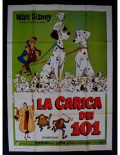 Poster La Carica Dei 101 Hundred One Dalmatians Walt Disney A427
