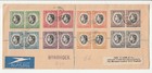 South West Africa 'Air Cover' Scott # 125-132 To: London "12.5.37" — photo 1