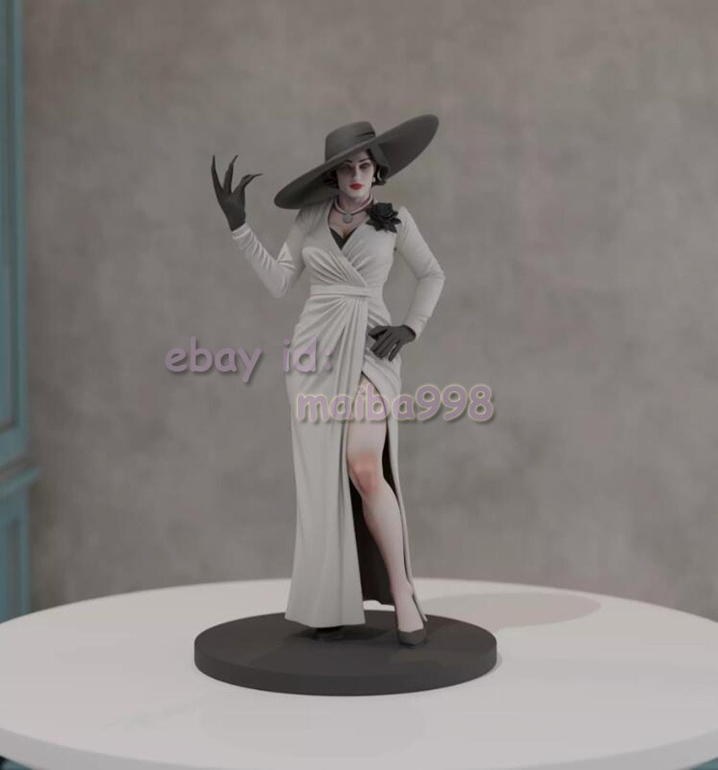 lady dimitrescu figure without dress 3D Print Lady Dimitrescu Garage Kit Figure Model Kit Unpainted Unassembled  GK