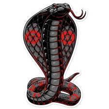 Cobra Snake Head - Vinyl Decal Sticker - Car Window Laptop - ebn8518