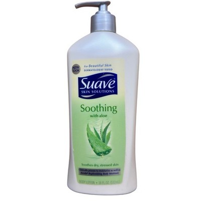 Suave Skin Solutions Soothing Aloe Body Lotion 18oz Pump Bottle ORIGINAL FORMULA