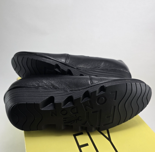 Fly London Mujer EU 37 / US 6.5 Negro Mousse PESO894fly Bombas Plataforma Cuña - Imagen 11 de 13