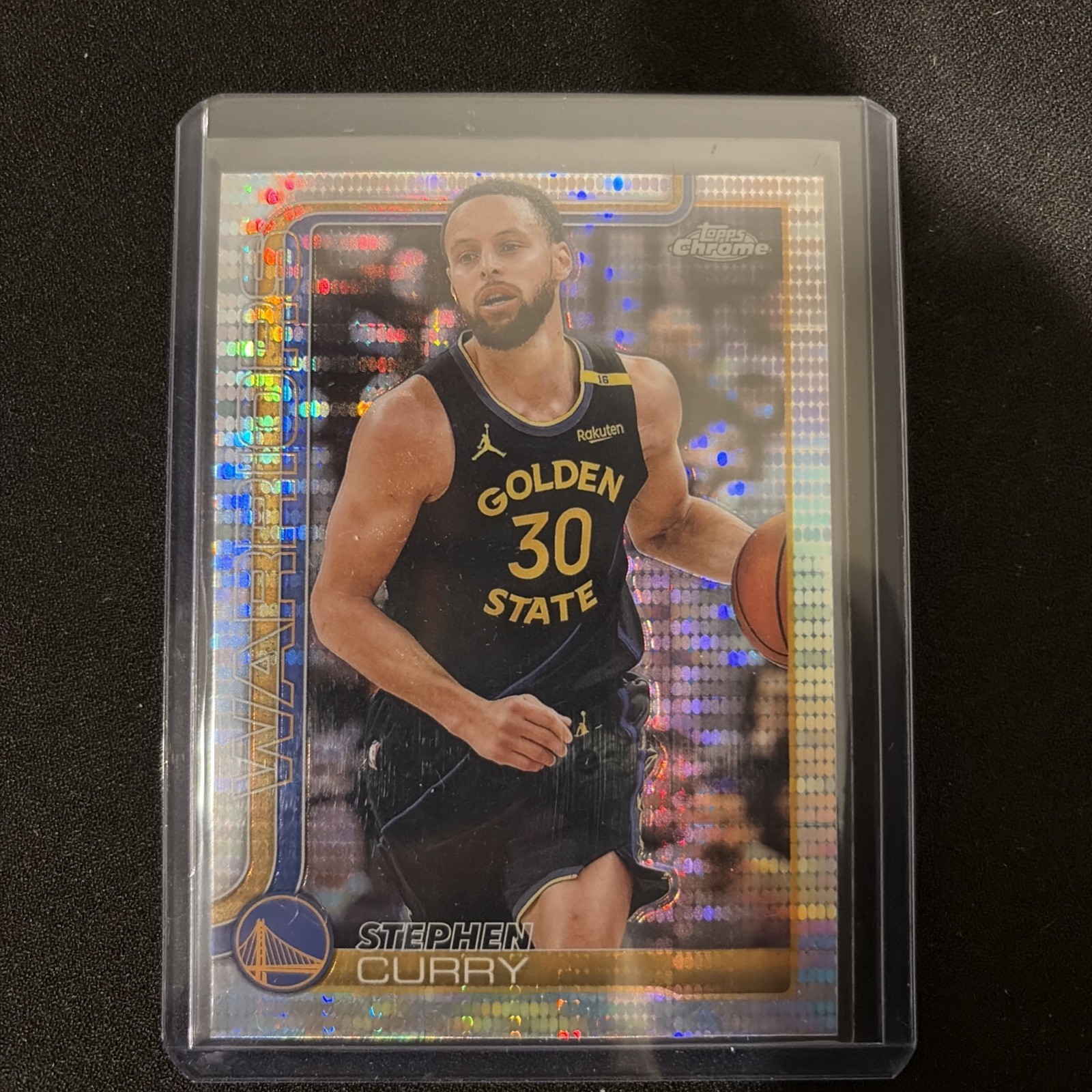2025-26 Topps Chrome STEPHEN CURRY Base PULSAR REFRACTOR Warriors #201