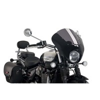 Puig SEMI-FAIRED Screen Dark Night FUR Triumph Bonneville Speedmaster 18-20 Dark