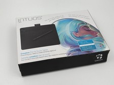 Wacom Black Small Intuos Digital Art Creative Pen and Touch Tablet CTH-490