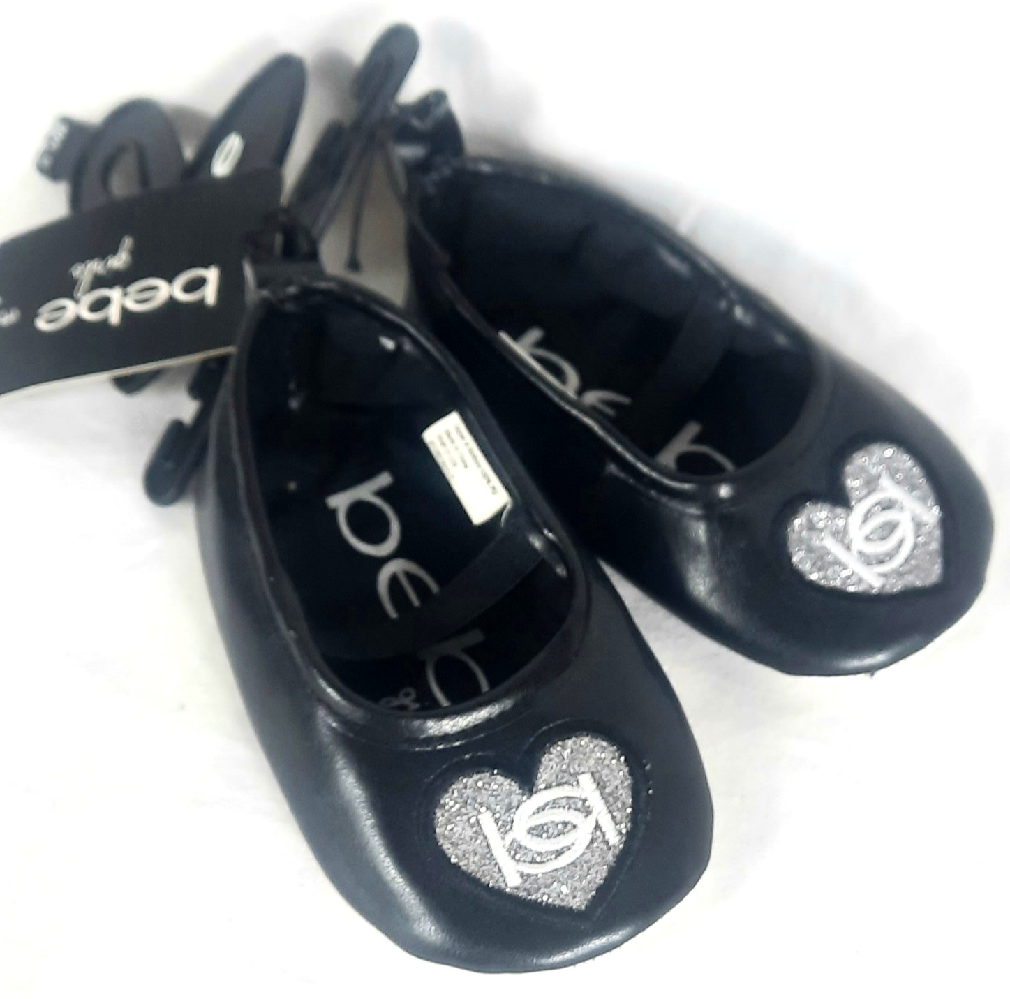 Size 3 (6-9months) Black Silver Embroidered