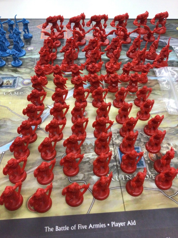 Lot De Pions/tokens Du Jeu De Société War Of The Ring / Battle Of The Five Armies - Référence P267