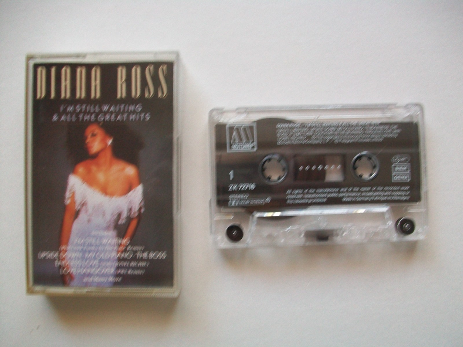 Diana Ross - I'm Still Waiting & All The Great Hits. 1990 Cassette Tape. Motown.