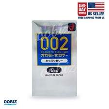 OKAMOTO 002 Condom 0.02 Rich Lubricant Jelly Condom 6pcs Made In Japan US Seller
