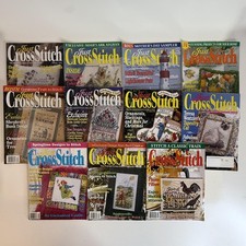 Just CrossStitch Magazine Lot 11 Issues 1998-2001 Cross Stitch Illustrated