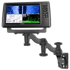 RAM Vertical Base Mount w/ 12" Double Swing Arm and Horizontal Electronics Base