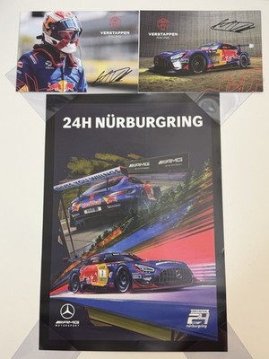2026 Nurburgring 24H Max Verstappen Racing Mercedes AMG Poster + Cards