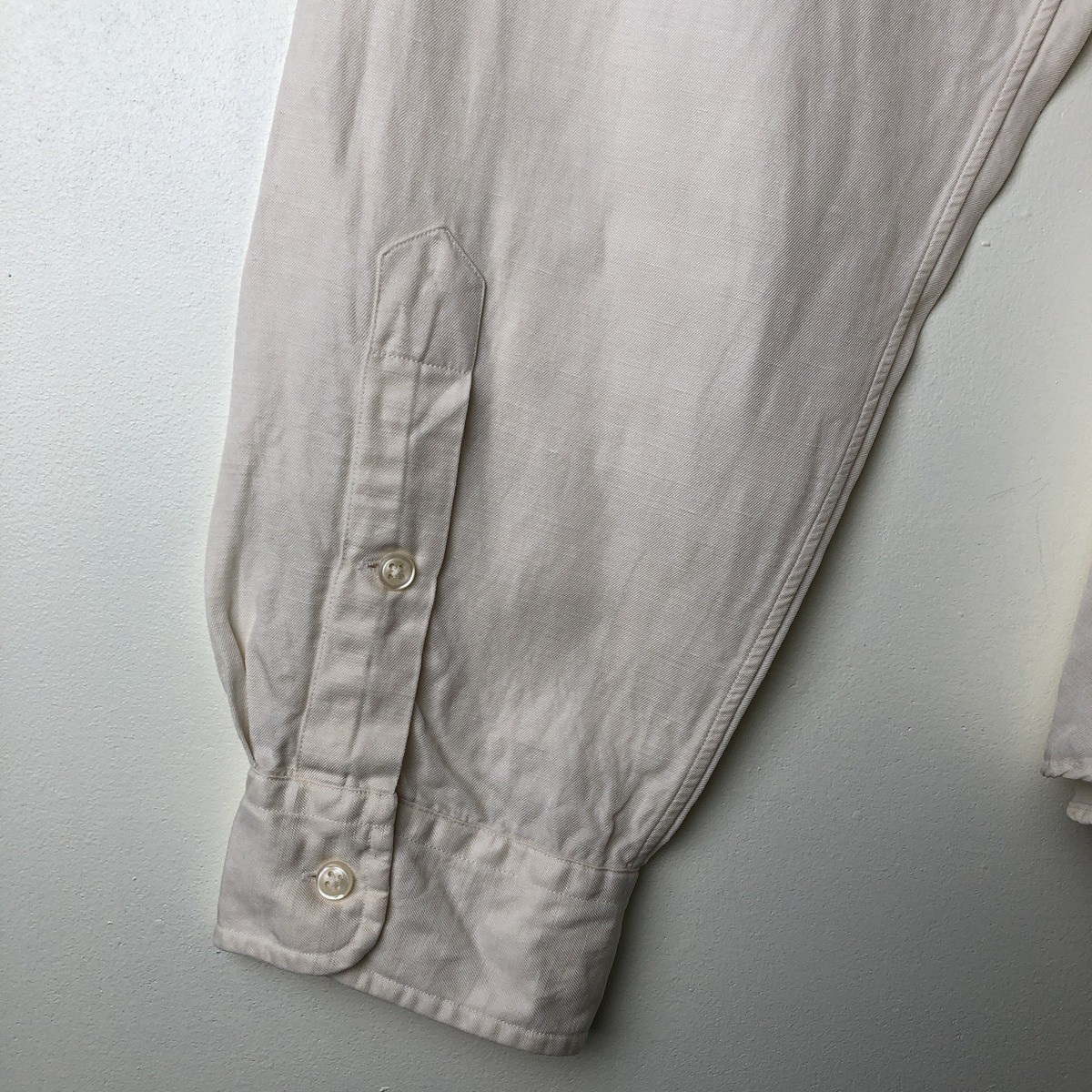 Used Ralph Lauren BLAKE long-sleeved linen button-down shirt men's size XXL thumbnail 7