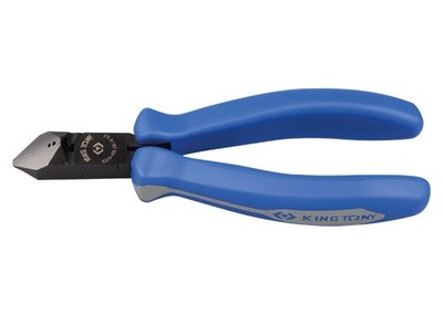 King Tony 45° Angled Diagonal Cutting Pliers DIN 5749 Chrome Plated Wire Cutter