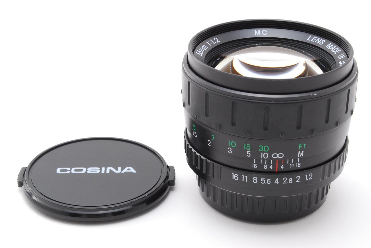 NEAR MINT] COSINA MC 55mm f1.2 Lens For Pentax K Mount w/Caps From