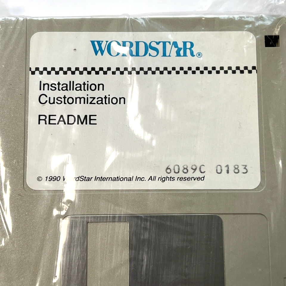 Wordstar 1990 Release Sealed Set of Diskettes 3.5 Floppy - Image 2 of 4