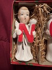 Vtg 1950'S 4 Pc Set NOEL Angel Candle Holders Commodore Set in box! Japan — photo 5