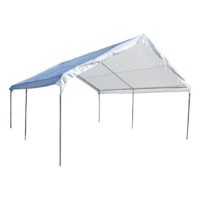 White Heavy Duty Valance Replacement Canopy Tarp Carport Cover For 14 X 20 Frame