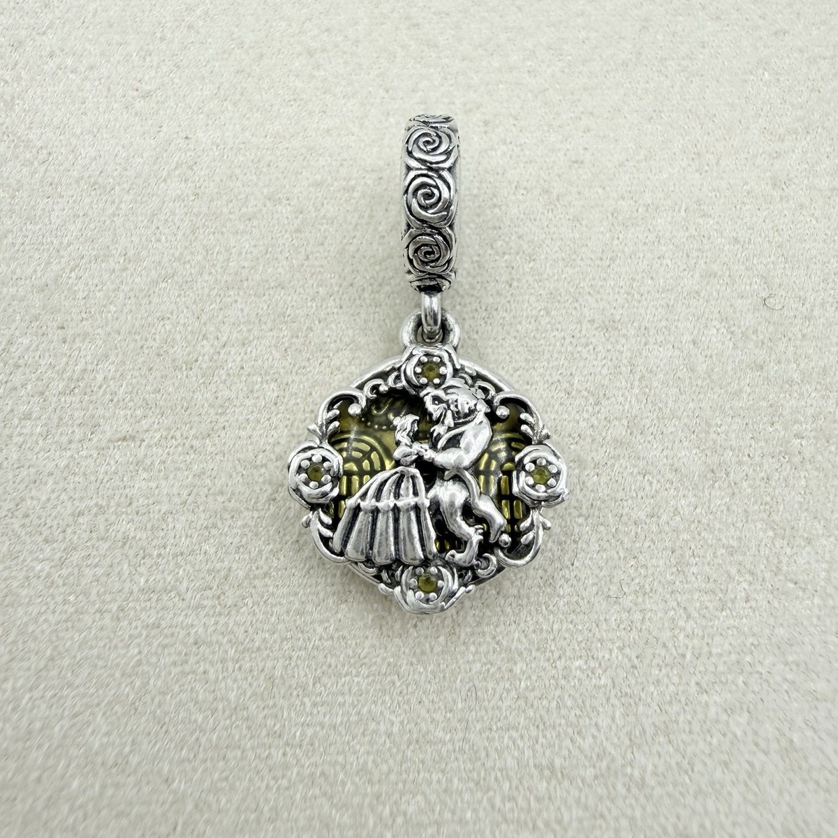 Pandora Sterling Silver Disney Beauty and the Beast Dancing Charm