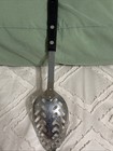 Vtg EKCO Forge Stainless 11” Slotted Serving Spoon Black Handle USA Strainer — photo 4